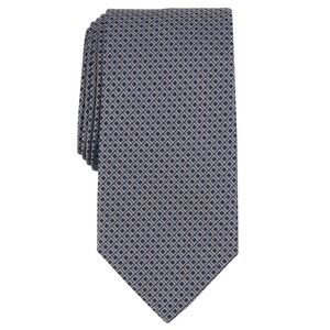 Michael Kors Mens Necktie Tie Taupe Westway Mini Diamond Pattern Silk Blend